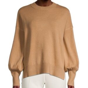 French Connection Baby Soft Crewneck Sweater Size Large in Tan